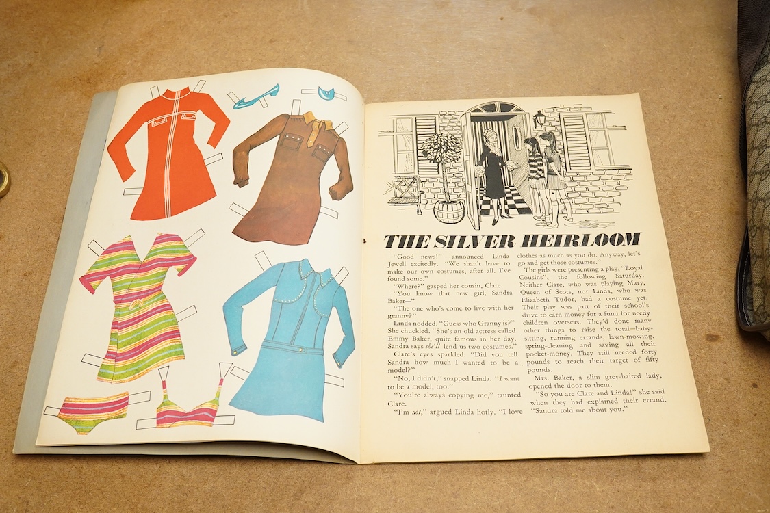 A 1960s signed Twiggy Model-Dressing Book, dated 1967, and signed to the front cover